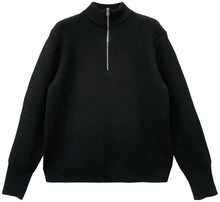 Chrome Hearts 'Black' Triple Cross Patch Scroll Cashmere Quarter Zip