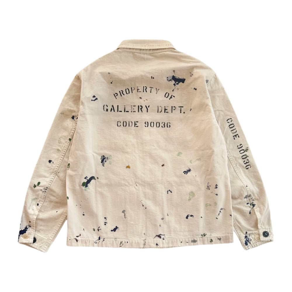 Gallery Dept. 'Cream' Paint Splatter Chore Jacket Coat
