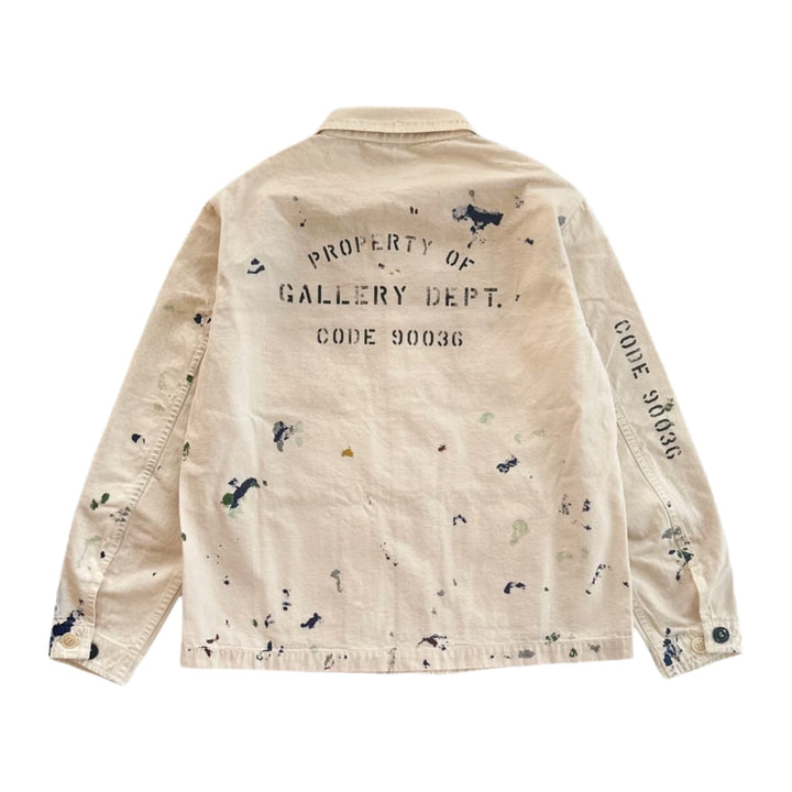 Gallery Dept. 'Cream' Paint Splatter Chore Jacket Coat