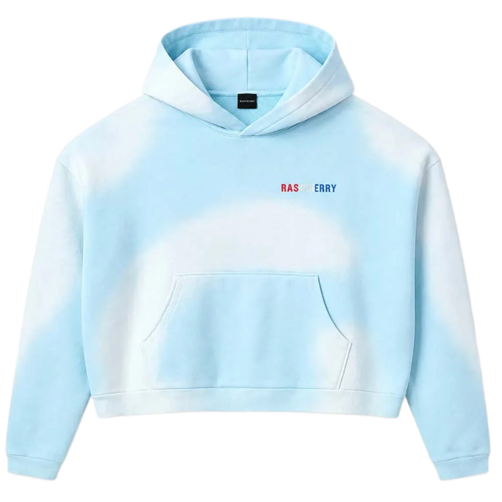 Gold+Vintage Gallery Raspberry Hills 'Light Blue' Czech Hoodie