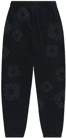 Denim Tears Cotton Wreath Sweatpants Black Monochrome