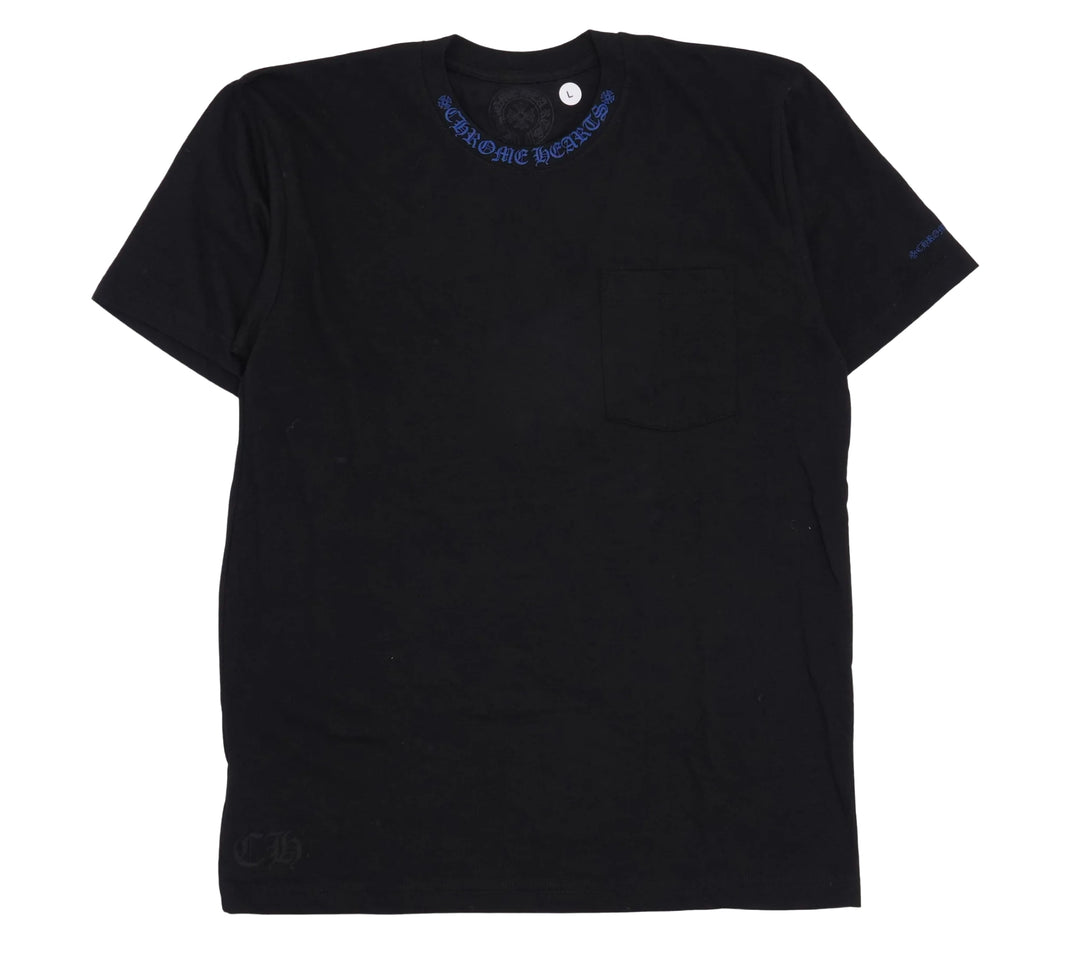 Chrome Hearts 'Black/Blue' Collar Logo Tee
