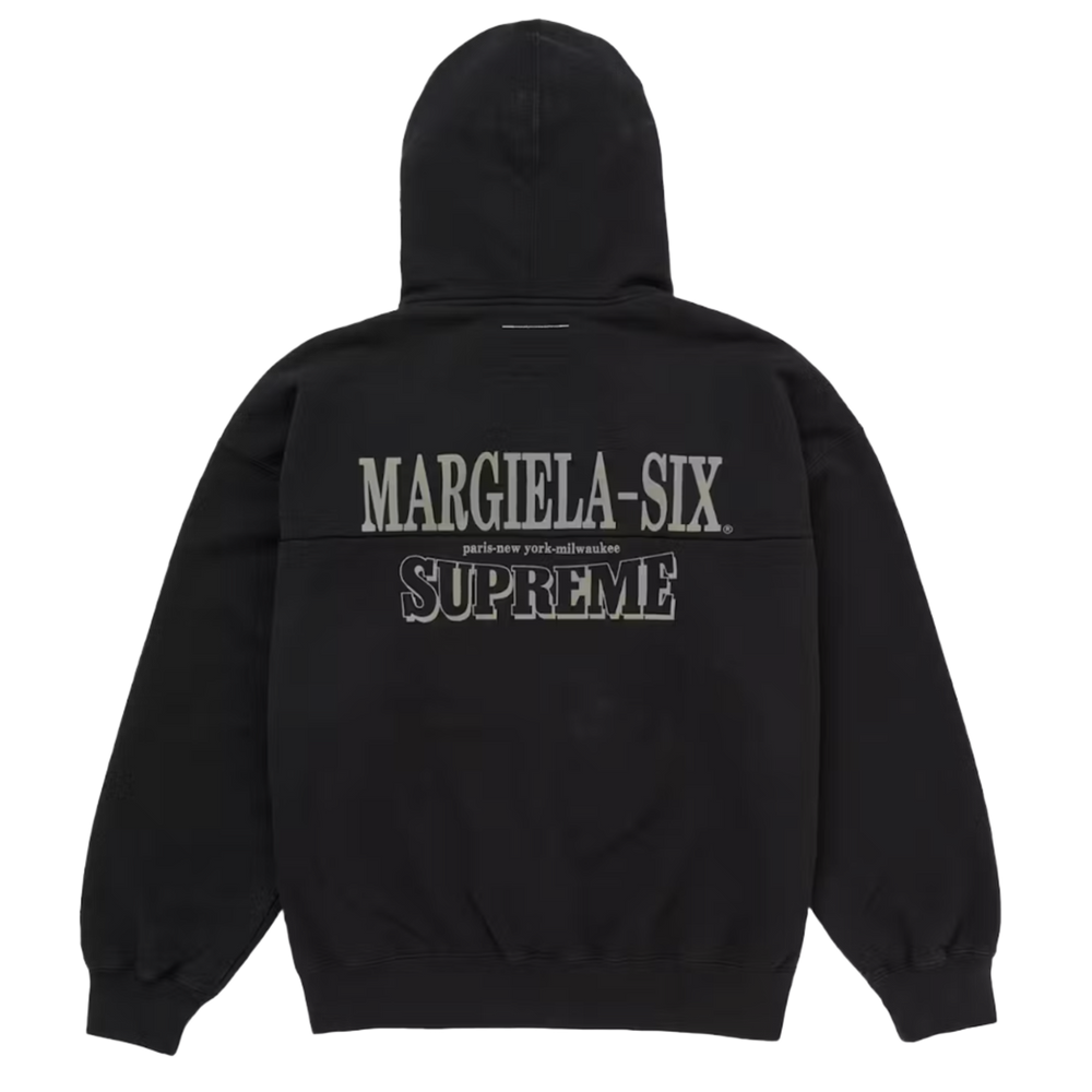 Supreme MM6 Maison Margiela Eagle Zip Up Hooded Sweatshirt Black