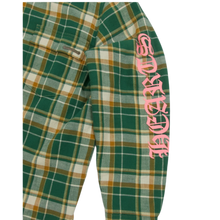 Chrome Hearts 'Pink Logo' Green Flannel Jacket