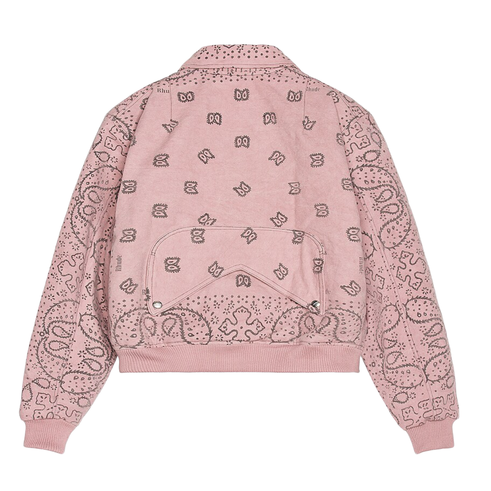 Rhude 'Pink' Bandana Bomber Jacket