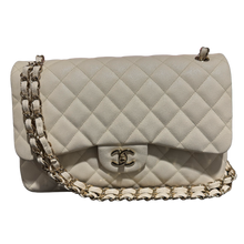 Chanel Classic Jumbo Cream Double Flap Bag