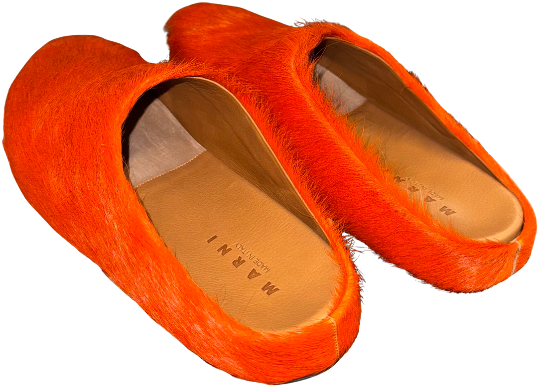 Marni 'Orange' Sabot Slipper