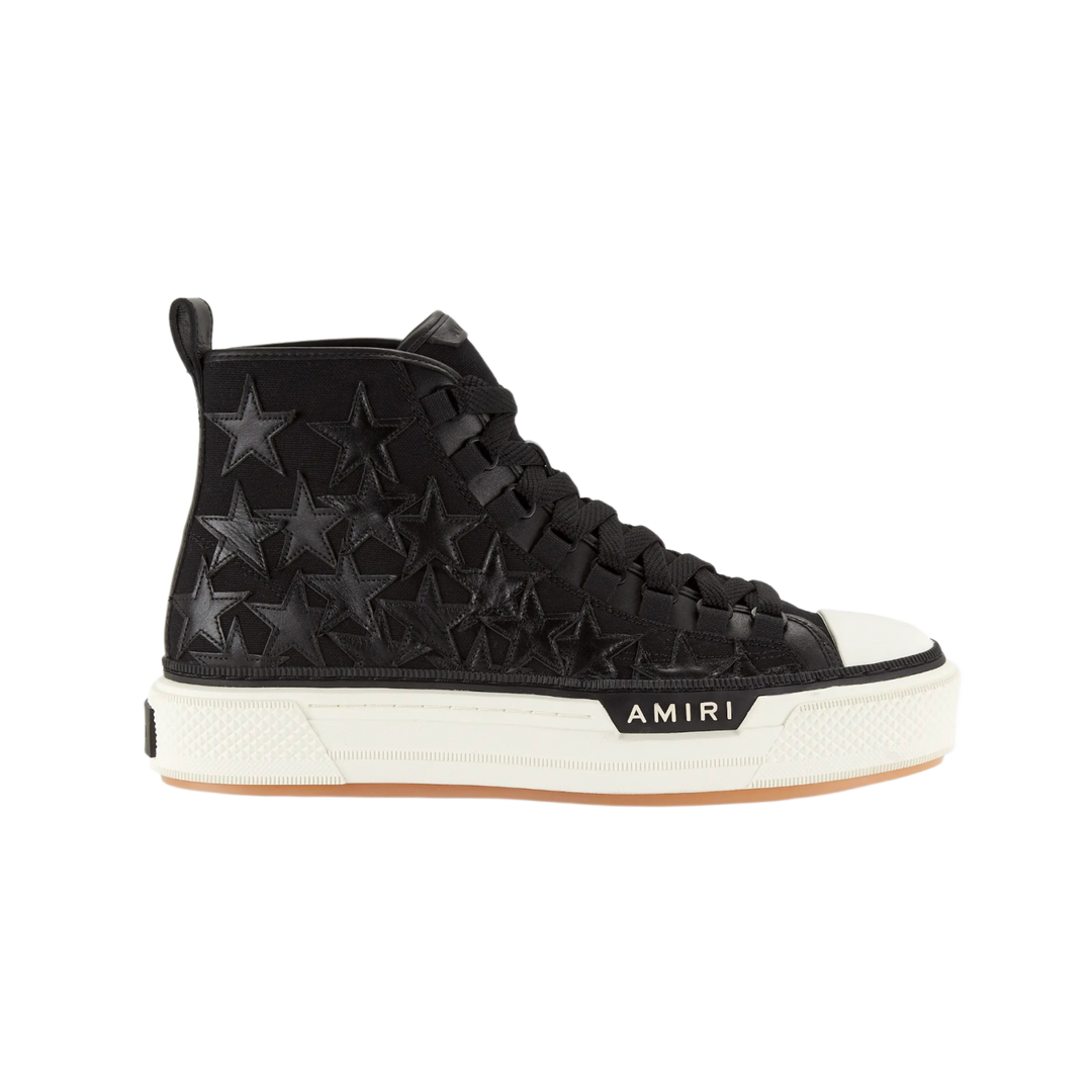 Amiri 'Black' Stars Court High Top Sneakers