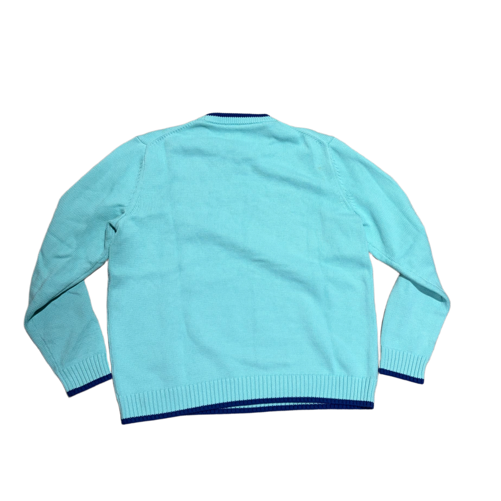 Casablanca 'Blanca' Floral Intarsia Crewneck Sweater