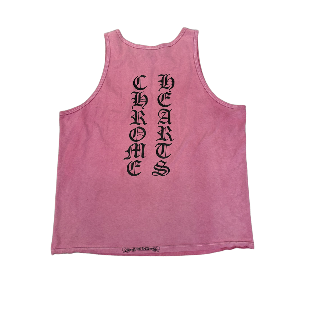 Chrome Hearts Vintage Pink 'Spelldown' Loose Tank Top