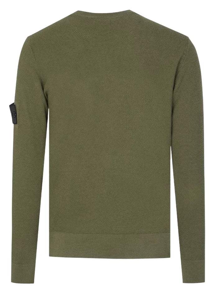 Stone Island Shadow Project Knitted Green Crewneck