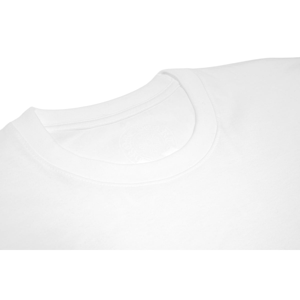 Chrome Hearts 'White' Floral Horseshoe Pocket Logo Longsleeve Tee