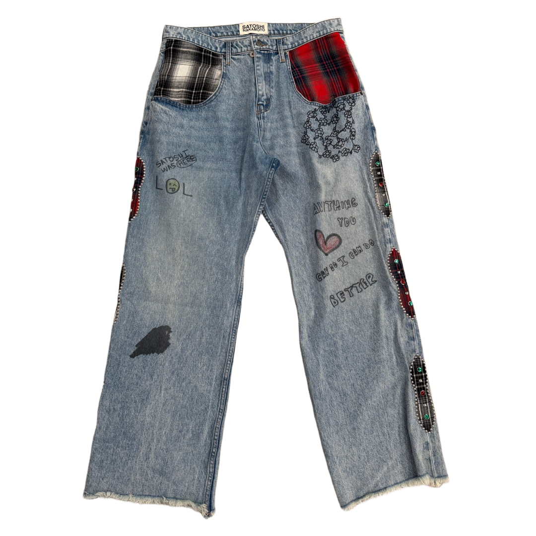 Satoshi Nakamoto 'Nessa' Stud Side Jeans