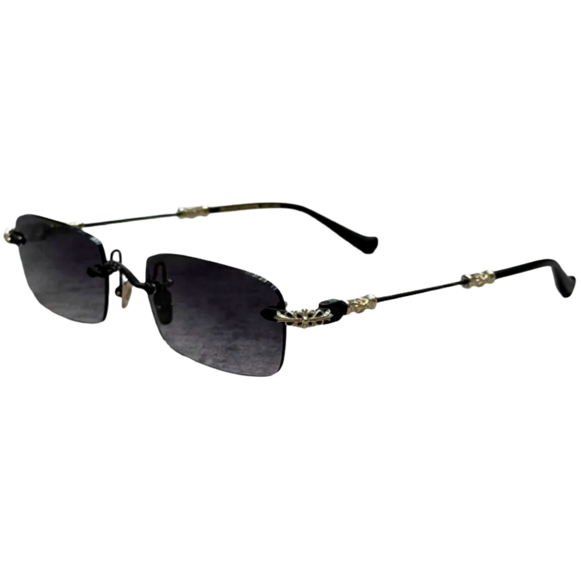 Chrome Hearts 'Black/Gold' Pills III Sunglasses