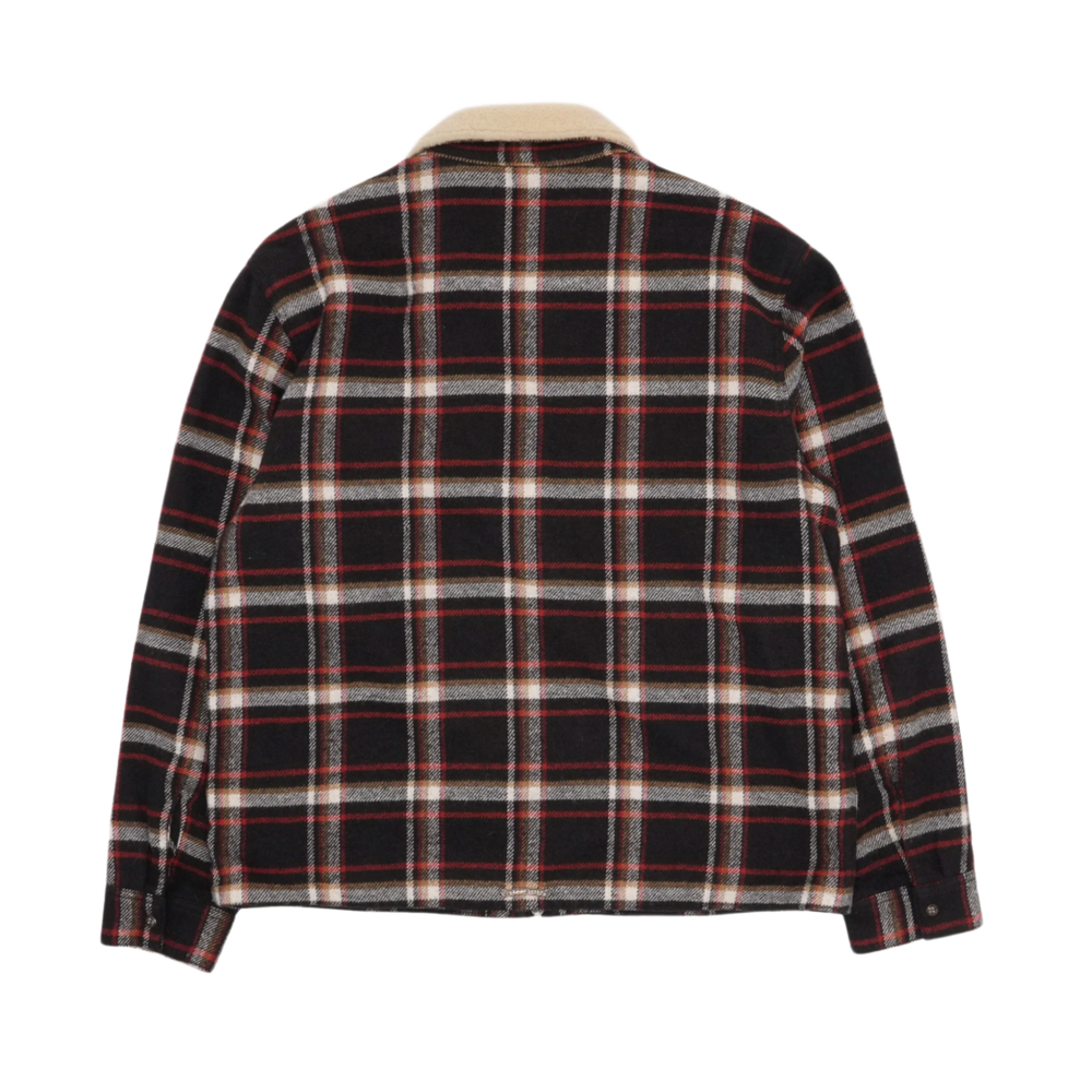 Chrome Hearts 'Black' Shearling Zip Up Flannel Jacket