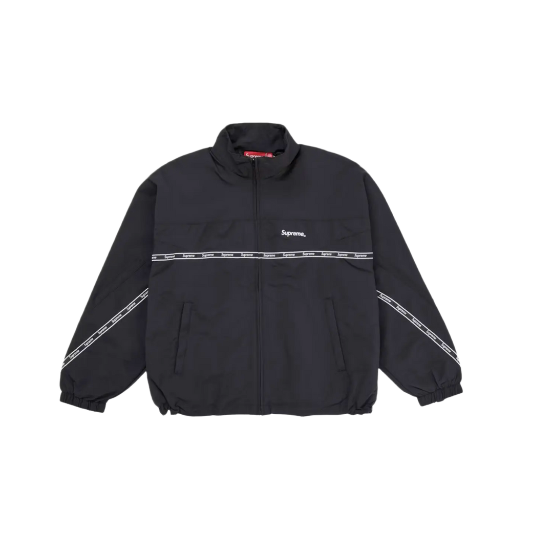 Supreme Logo Taping 'Black' Track Jacket