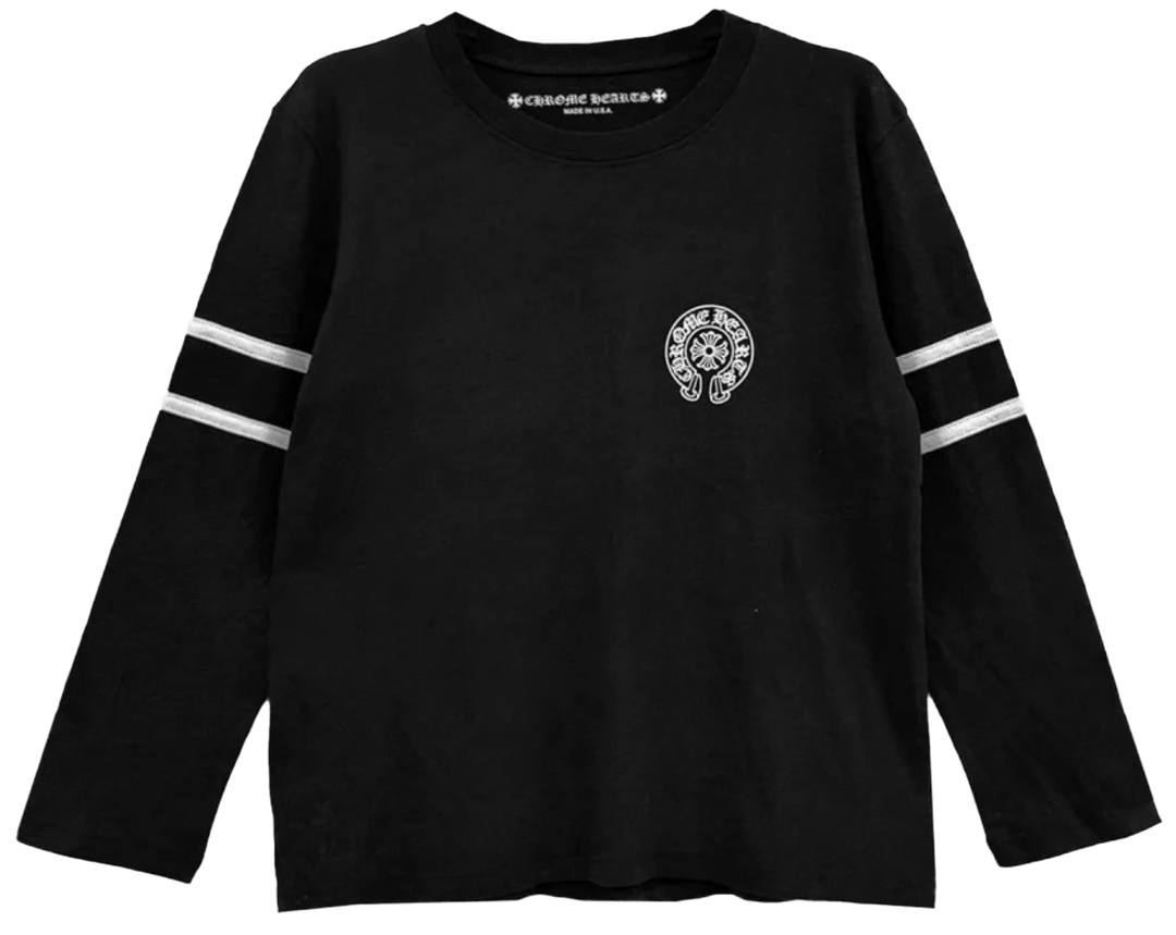 Chrome Hearts  '33 Horseshoe Logo' Black Longsleeve Tee