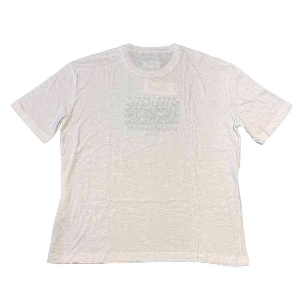 Maison Margiela 'White' Embroidered Logo Tee