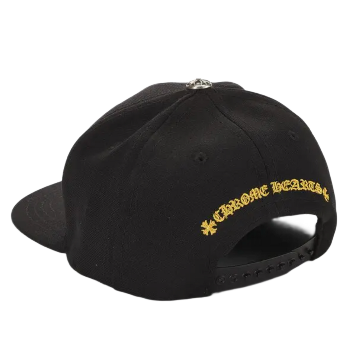 Chrome Hearts 'Black & Yellow' 6 Panel Black Baseball Hat