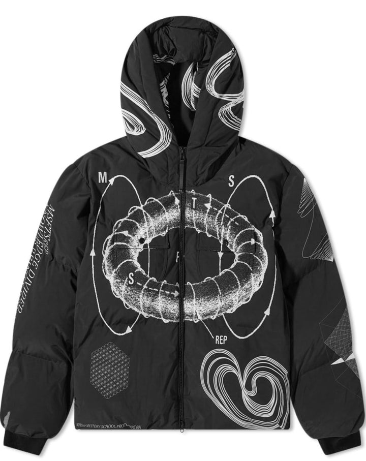 MSFTSrep 'All Over Print' Puffer Jacket