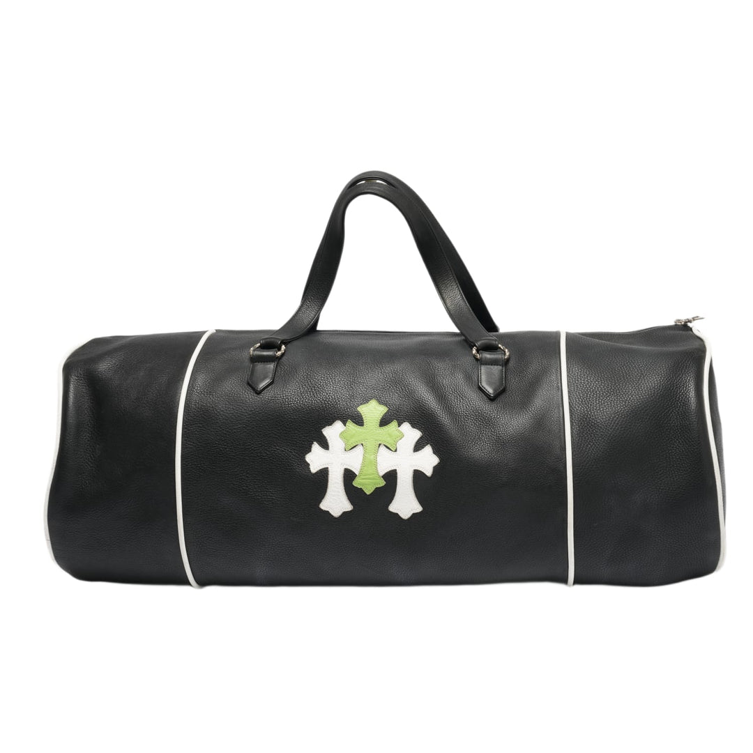 Chrome Hearts 'Black/White/Green Triple Cross Domino' XXl Duffle Bag