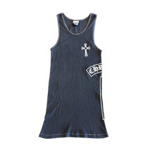 Chrome Hearts Vintage Black 'Contrast Stitch T Bar' Tank Top