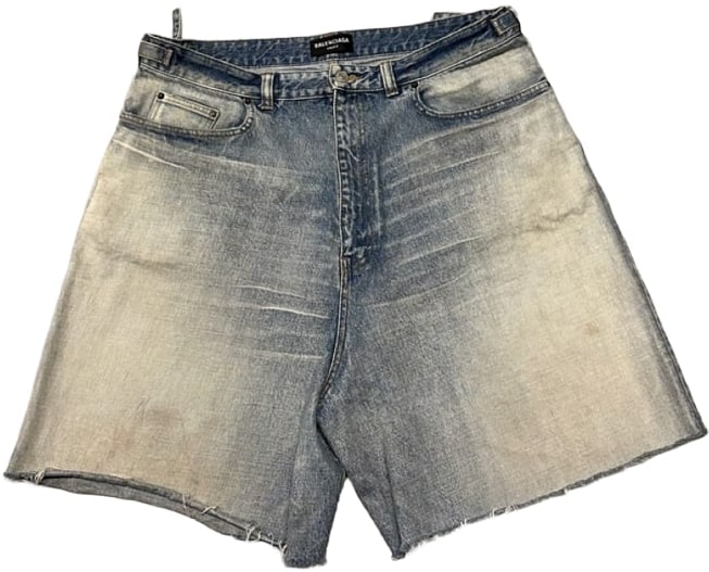 Balenciaga 'Frayed' Jean Shorts