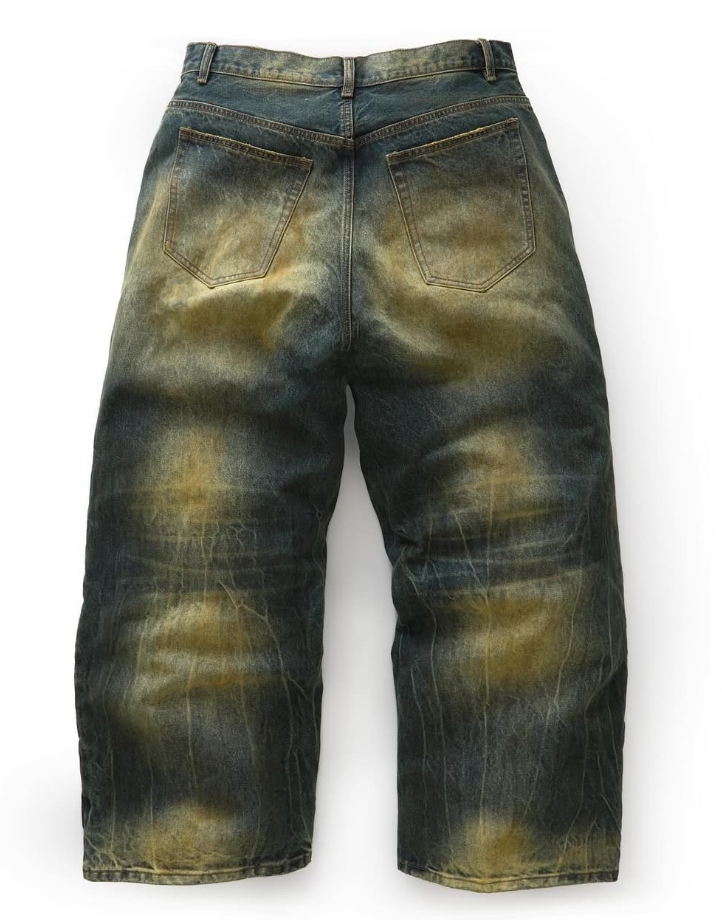 Gold+Vintage Gallery Raspberry Hills 'Swamp' Denim