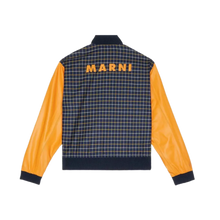 Marni 'Navy' Checkered Varsity Jacket