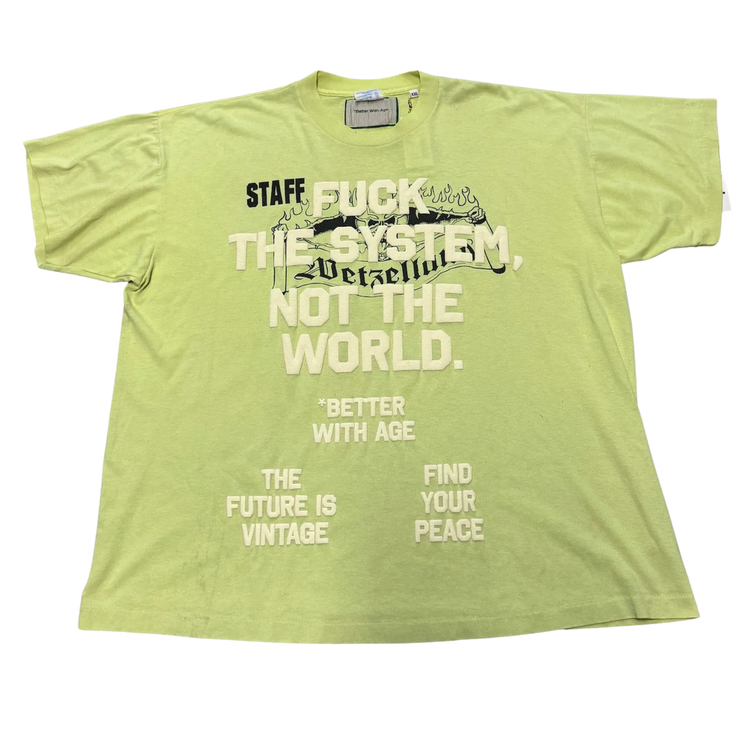 *Better With Age 'System' Pale Green Tee
