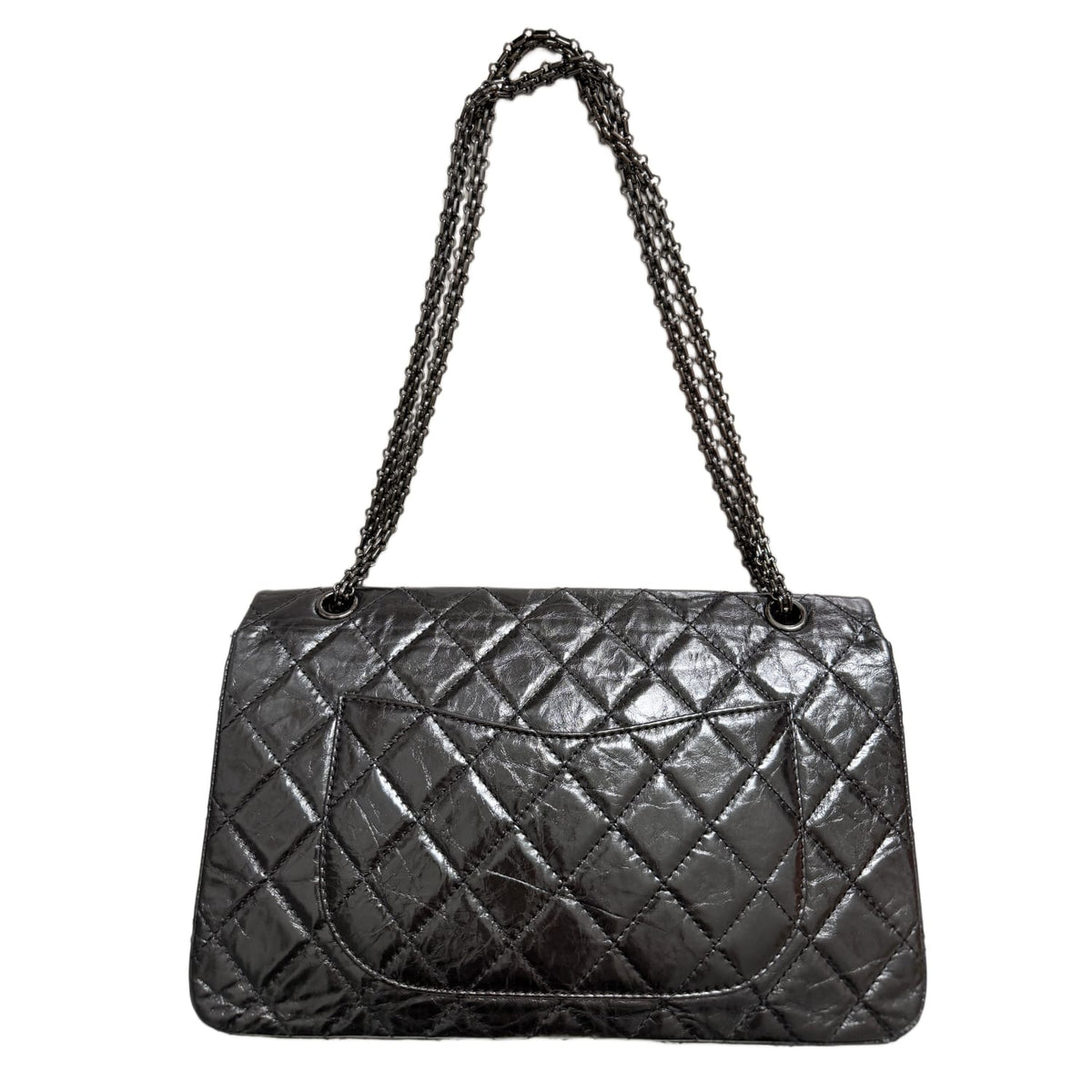 Chanel 'Black' 2.55 Reissue 227 Black Double Flap Bag
