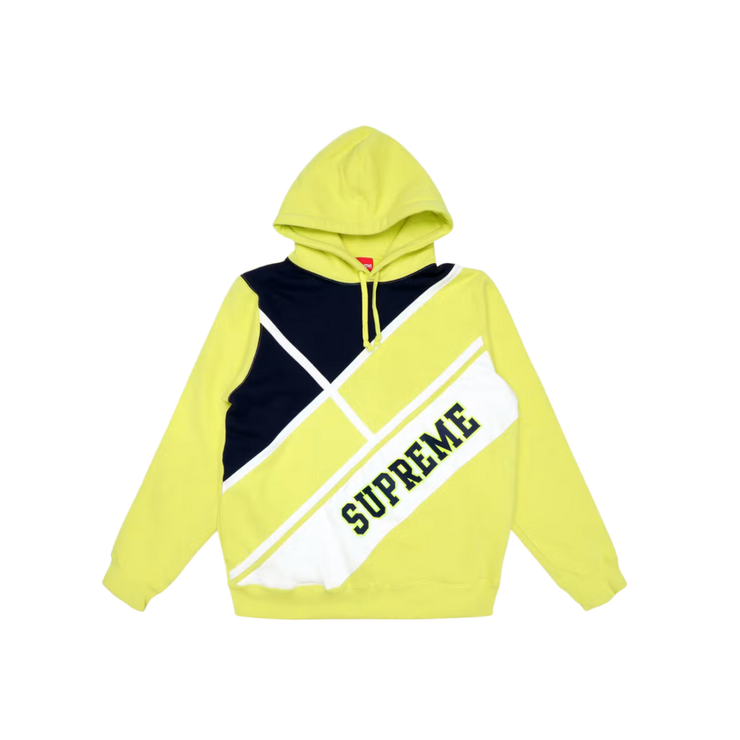 Supreme 'Yellow' Diagonal Logo Hoodie