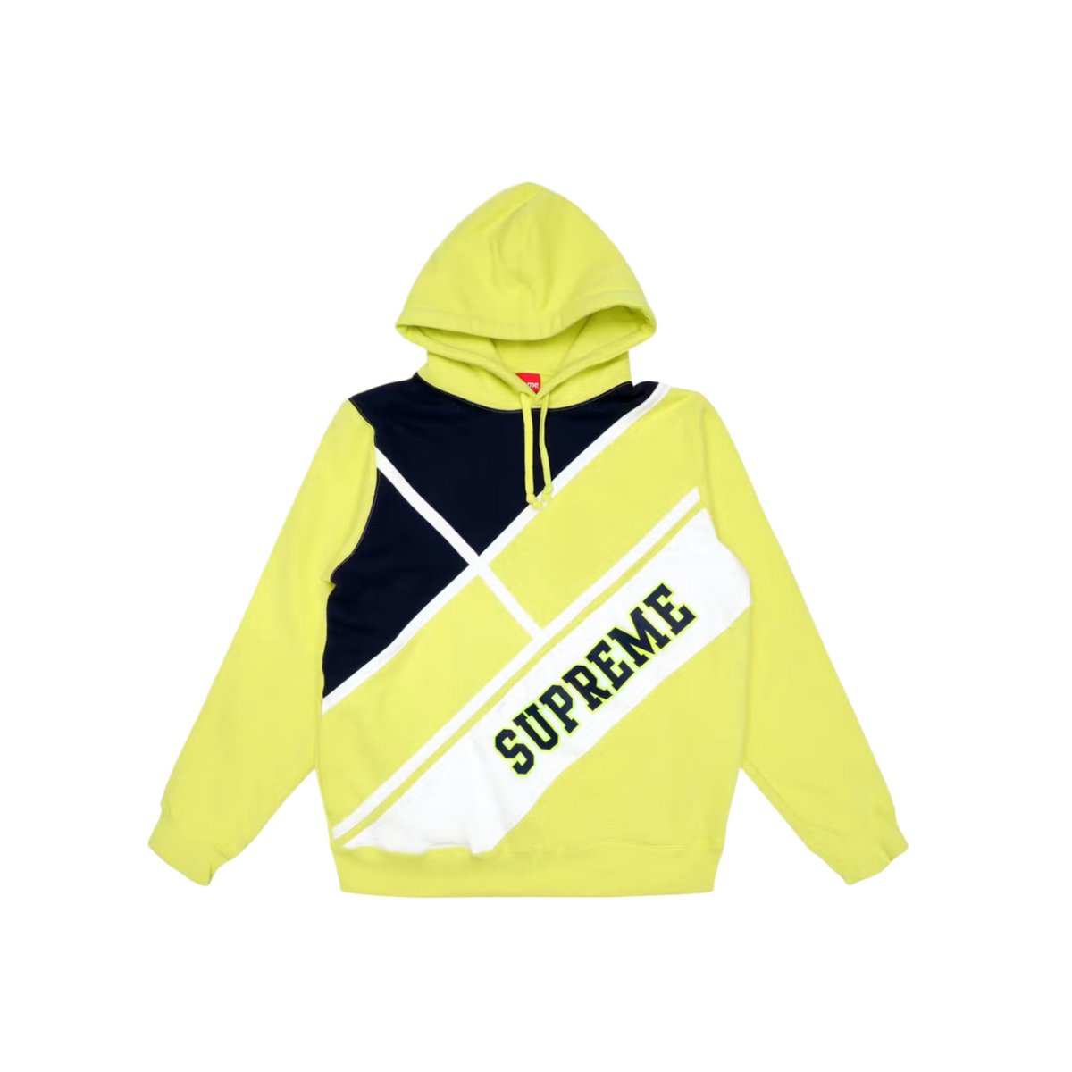 Supreme 'Yellow' Diagonal Logo Hoodie