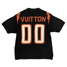 Louis Vuitton 'Chunky Intarsia Football' Black Short Sleeve Knit