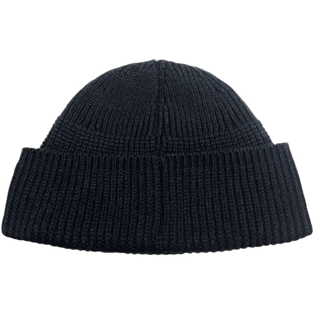 Chrome Hearts 'Leather Triple Cross Patch' with Silver Cross Cashmere Beanie