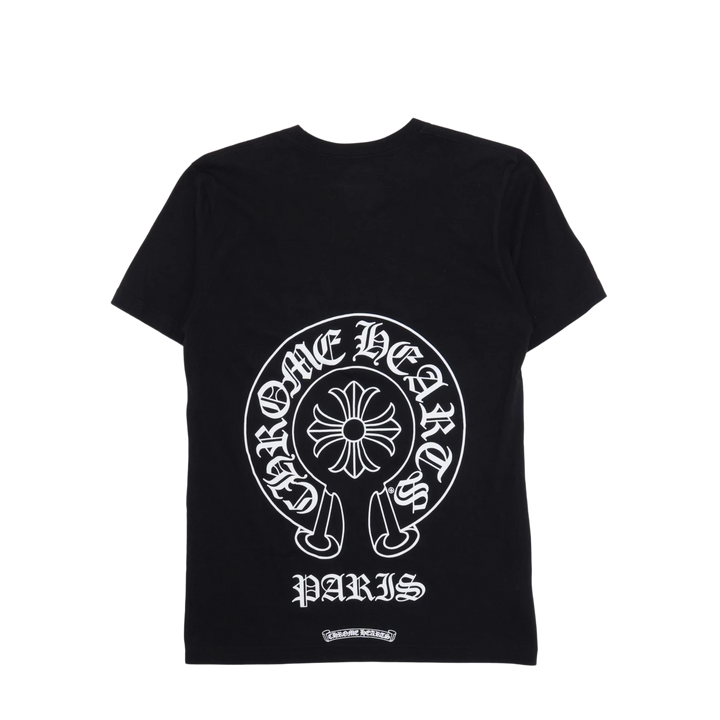 Chrome Hearts 'Black' Paris Horseshoe Logo Pocket T-Shirt