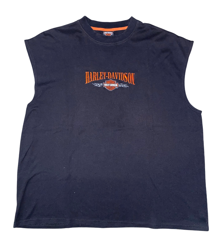 Harley Davidson 'Tripp's' Vintage Thermal Cutoff Tee