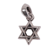Chrome Hearts 'Star of David' Diamond Silver Pendant