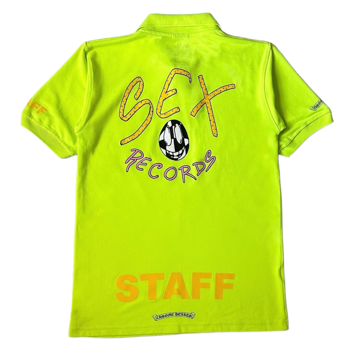 Chrome Hearts Matty Boy 'Highlighter Green' Sex Records Staff Polo