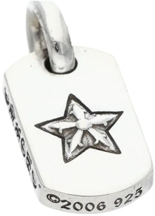 Chrome Hearts '5 Point Star' Mini Dog Tag Pendant