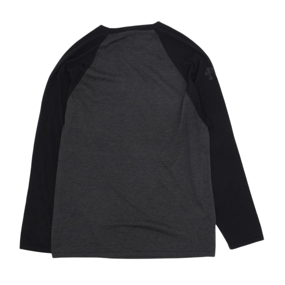 Chrome Hearts '3 Cross Grey/Black' Baseball Longsleeve Tee