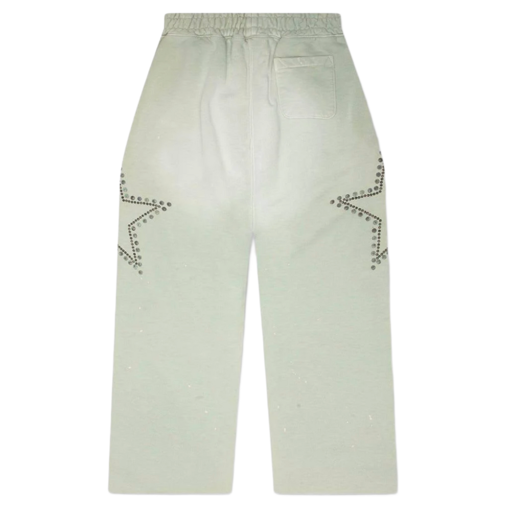 Satoshi Nakamoto 'Green' Star Studded Sweatpants