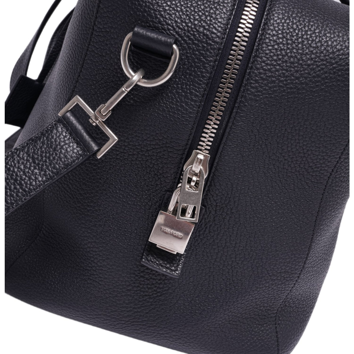 Tom Ford 'Navy Blue' Leather Duffle Bag