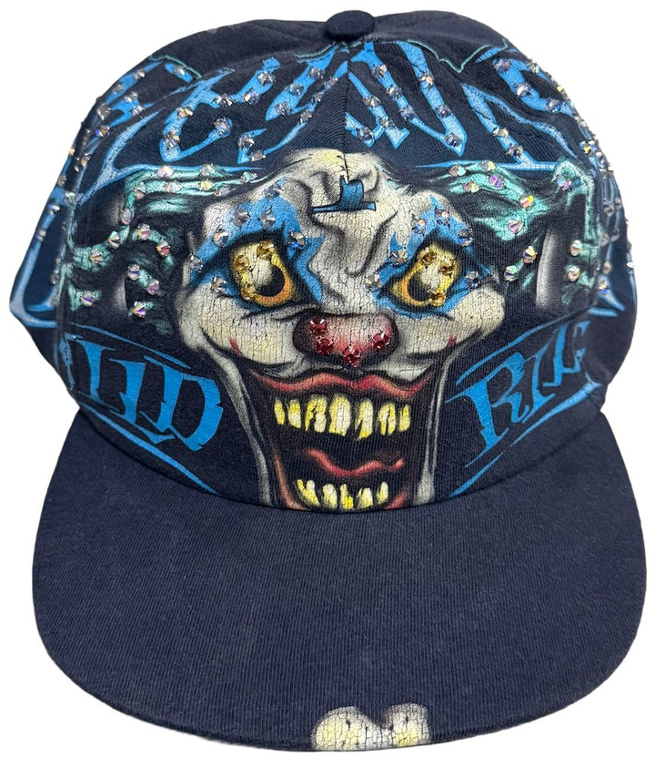 Bossi 'Clown' Blue Rhinestone Snapback Hat