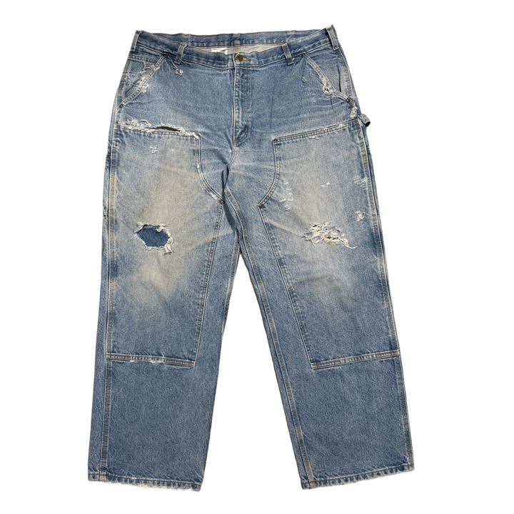 Carhartt 'Light Blue' Distressed Double Knee Pants