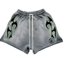 Hellstar Green Flame Shorts