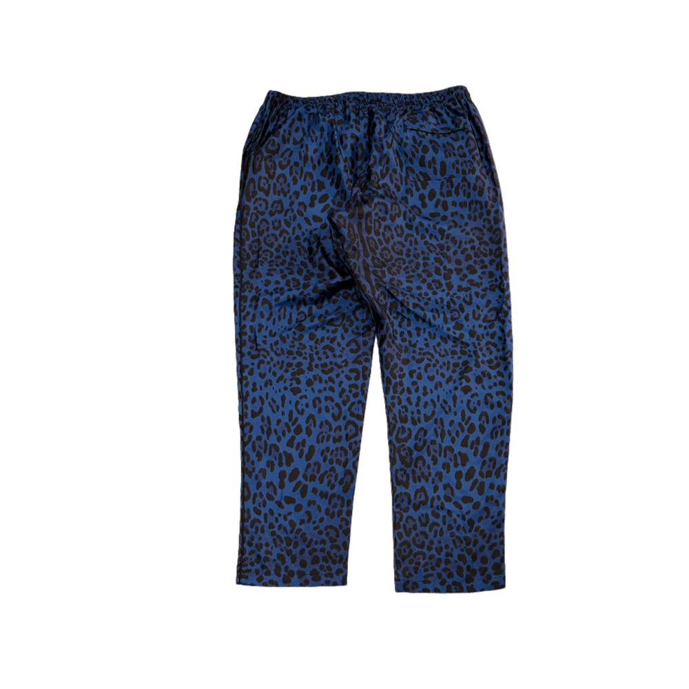 Dolce & Gabbana 'Blue Lepoard Print Silk Pajama Pants