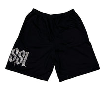 Bossi 'Black and White' Rhinestone Sweatshorts