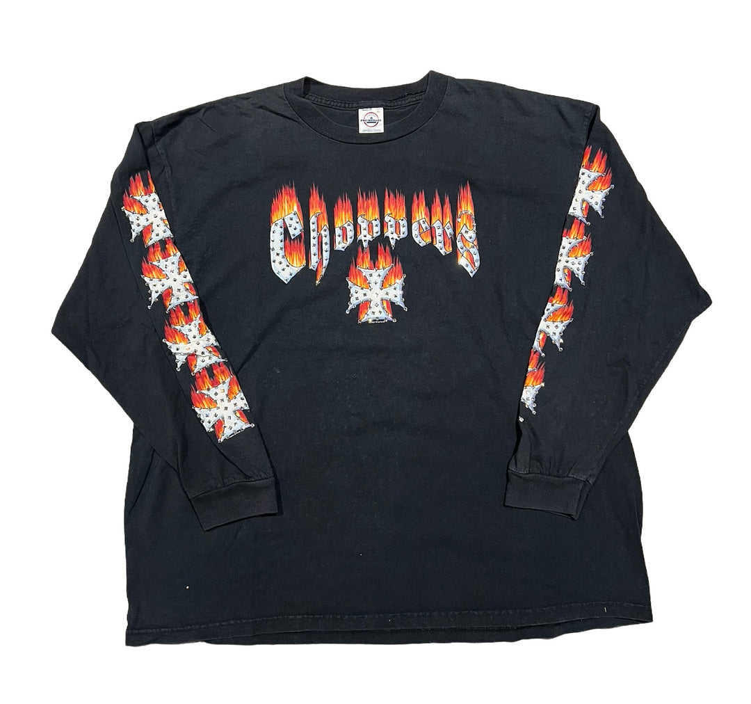 Choppers 'Heavenly Hogs' Rhinestone Vintage Longsleeve