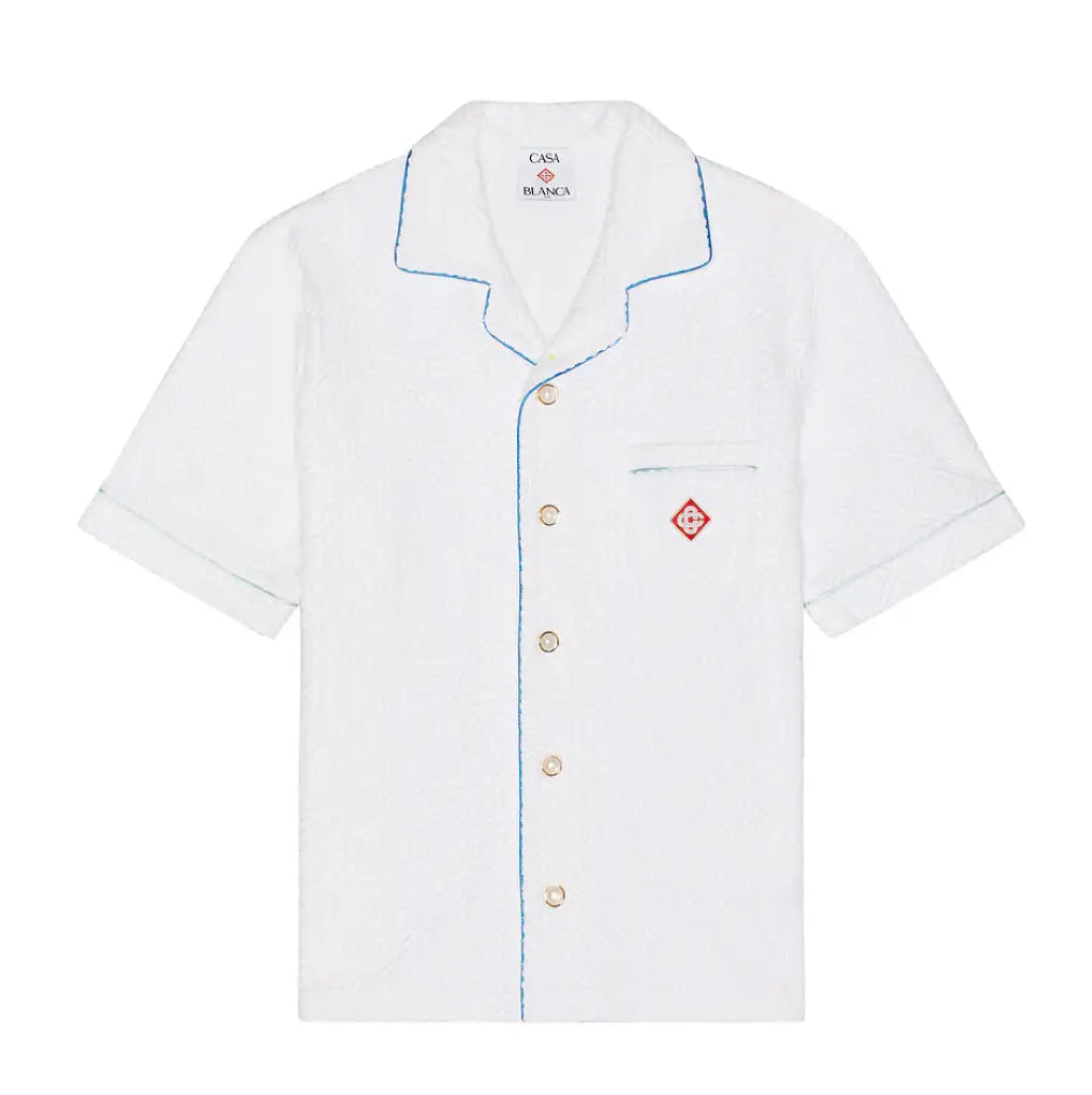 Casablanca 'Tennis Stripe' Towelling Shirt